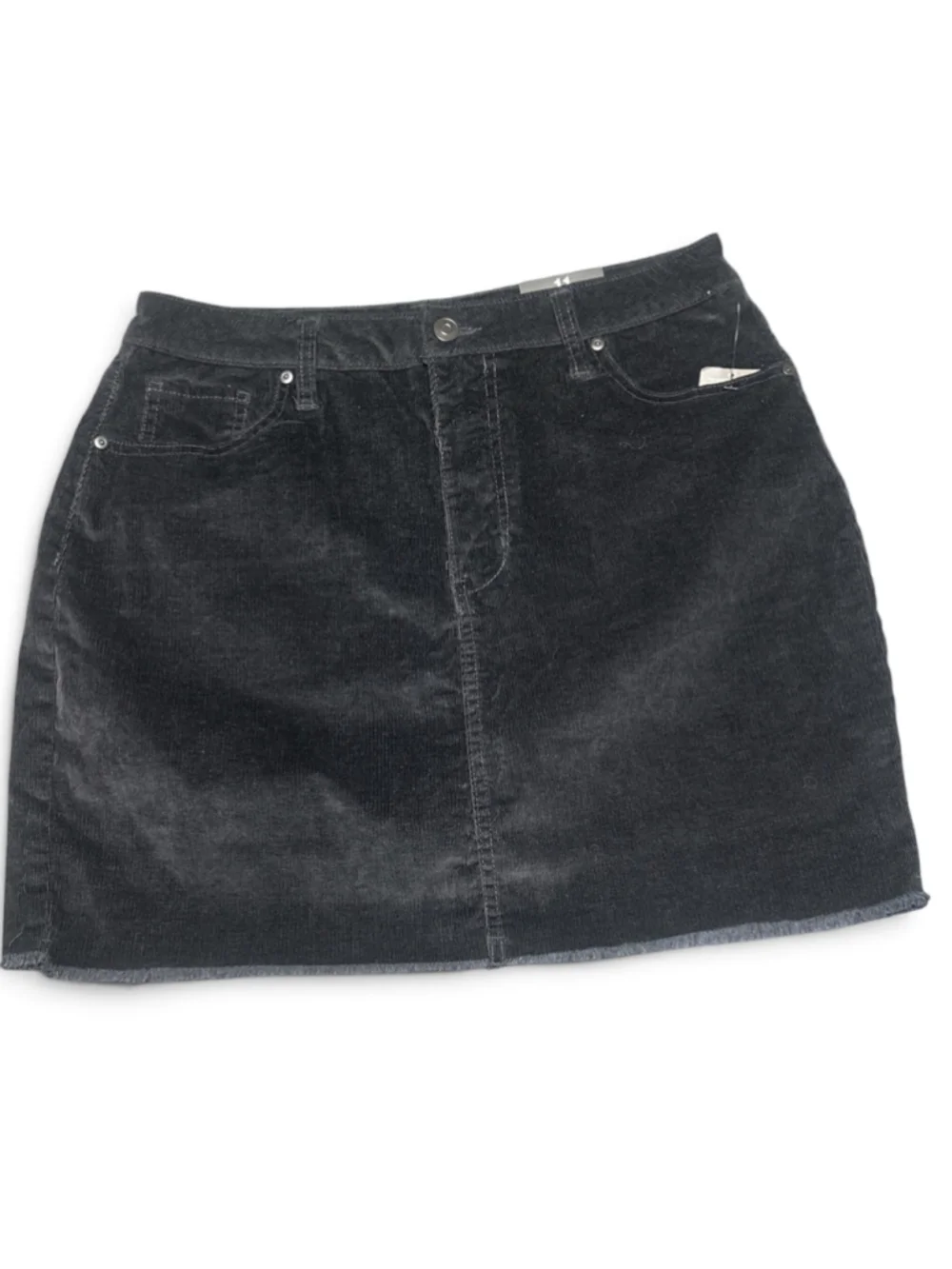 Fashion Nova Black Corduroy Mini Skirt Size 11